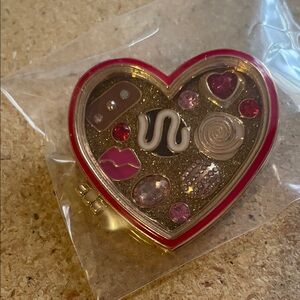 Gold-Tone Heart Brooch